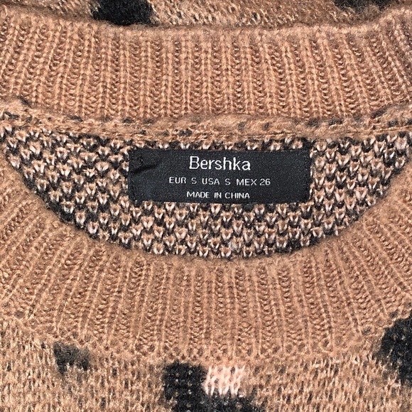 Bershka brushed leopard print sweater size small - Picture 7 of 11